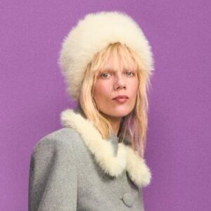 NWT Zara Woman Accessories Limited Edition Faux Fur Hat Harry Lambert X Disney